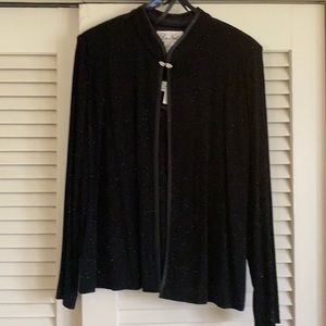 Sparkly black 2 piece blouse set size 12